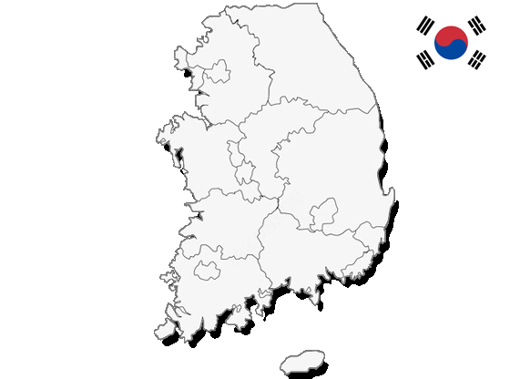 southKorea map